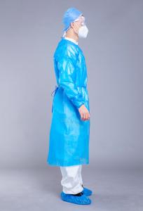 Quality Protect Healthcare 42g SS PE Disposable Isolation Gown wholesale