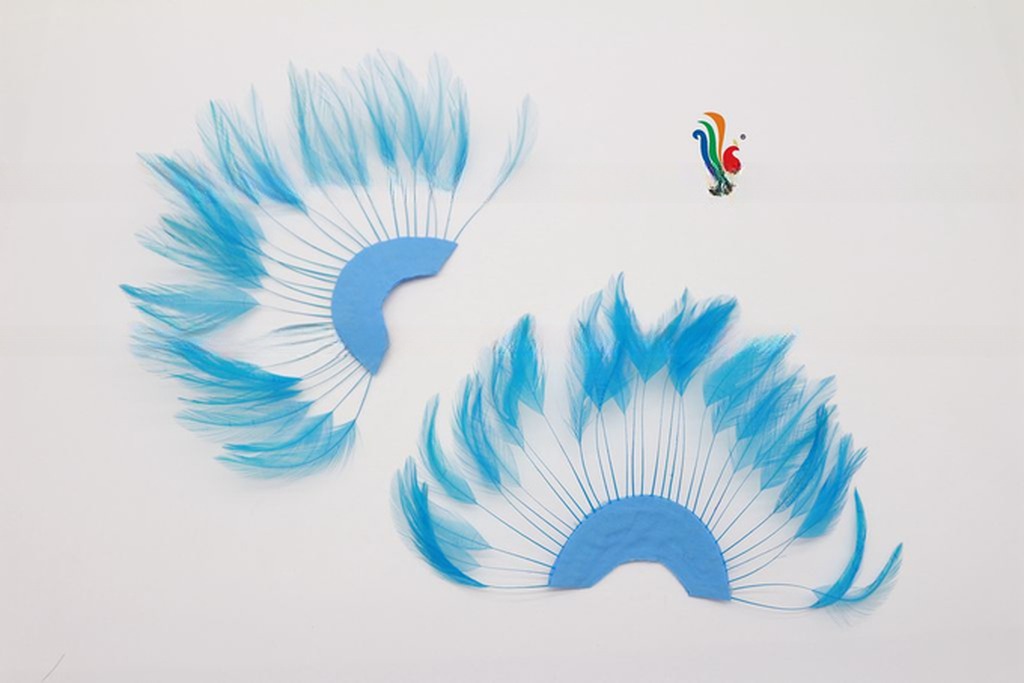 10x15cm Stripped Hackle Feather Fan Professional Shipping DHL UPS FEDEX EMS TNT