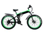 26 Inch Fat Tire Electric City Bike Front Suspension 21 Speed Foldable Ebike