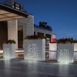 Big planters outdoor modern glowing planter flower box