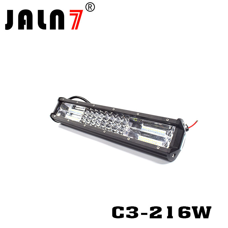 LED Light Bar JALN7 216W 3Rows Combo Beam LED Driving Lamp Super Bright Off Road Lights LED Work Light Boat Jeep