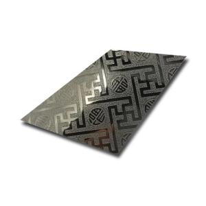 Quality BIS JIS GS Decorative Stainless Steel Sheets With Unique Surface Etchings wholesale