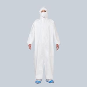 Quality Breathable Medical Protective Clothing 60g Microporous Suit Chemical Resistant wholesale
