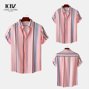 Quality Adult Viscose Printed Design 100% Cotton Hawaiian Shirts for Summer Beach Wear wholesale