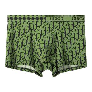 Quality Antibacterial Letter Print Ice Silk Mens Boxer Shorts Xs Xxl Xl Antibacterial Letter Print Brief Summer wholesale