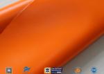 0.45mm Chemical Corrosion Resistant Orange Silicone Coated Fiberglass Cloth