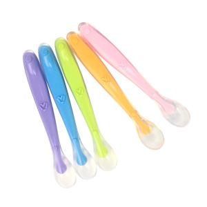 Quality 2018 Top Sale 100% Food Grade Silicone Baby Spoon Feeding Spoon Spoon Set wholesale
