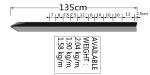 1.86kg Y Steel Fence Post for Australia Market Black Coated