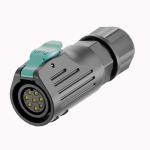 PA66 Nylon Male Femal Waterproof Power Connector Lock Screw Welded Type