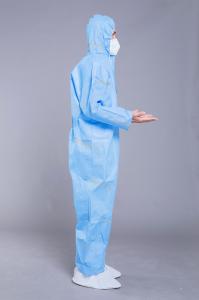 Quality Antibacterial PP Non Woven 35g Disposable Work Coveralls wholesale