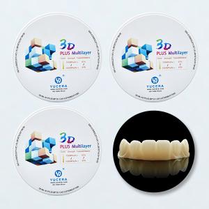 Quality 57% High Translucent 1050 Mpa Dental Zirconia Discs 20mm 22mm 25mm wholesale