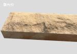 Chiselled Yellow Mushroom Sandstone Stone For Decoration Walls / Columns