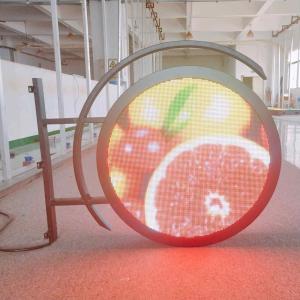 Quality RGB Full color Logo advertising double/single side circle led display sign round led display Indoor Outdoor Circle LED wholesale