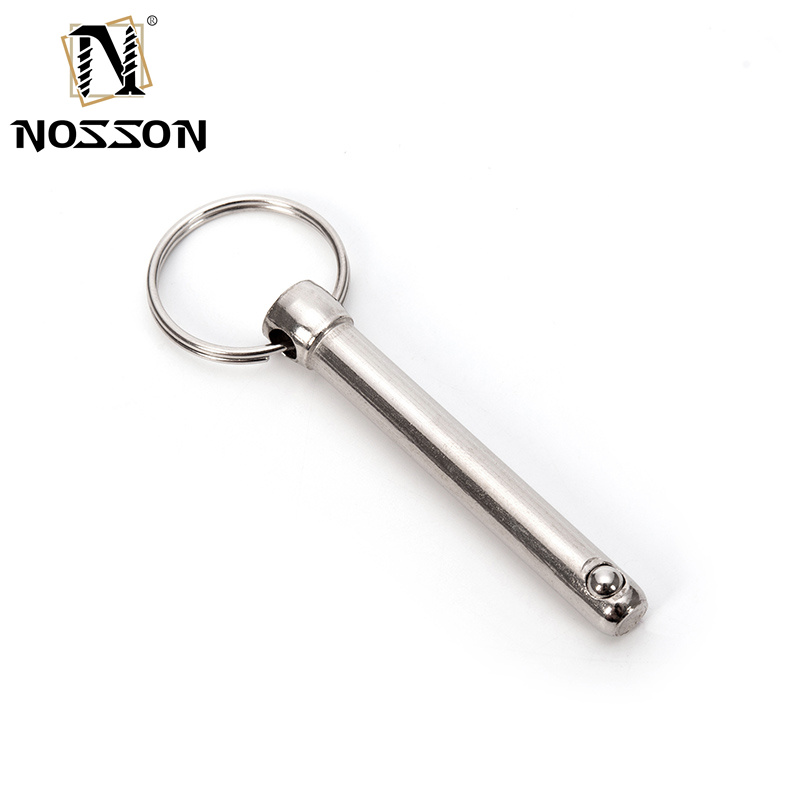 Custom Silver Stainless Steel Spring Loaded Ball Lock Pin for Air Shipping and Professional Customization Solutions