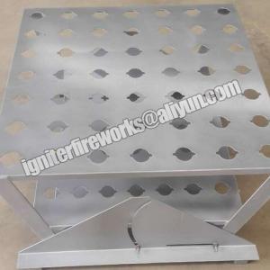 Quality 25kg 375mm 1.2inch 49shots Aluminum Fireworks Racks wholesale