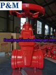 PN16 PN25 grooved end cast iron gate valve