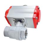Water Media 2PC Pneumatic Ball Valve PN1.0-32.0MPa SS304/316/Wcb Investment