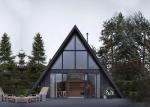 Prefab Hotel Unit Light Steel Space A Frame Tiny Building Home Steel Frame