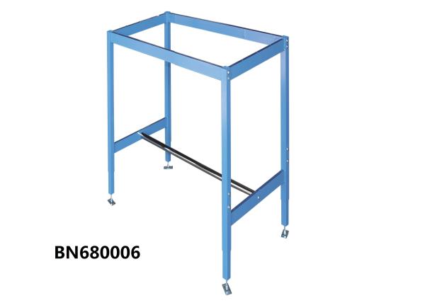 Heavy Duty Height Adjustable Production Workbench Blue Color 72” Wide and 30”