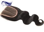 Middle Part Lace Top Closures Human Hair , Brazilian Closure Remy Hair