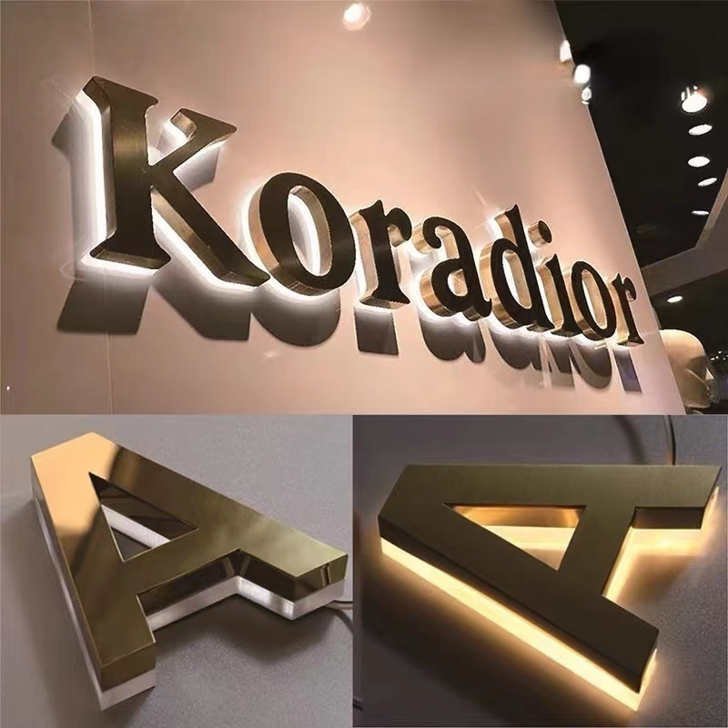 50000 Hours Working Lifetime Custom Mall Signage 3D Acrylic LED Light Sign for Wedding