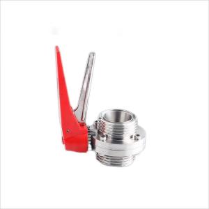 Quality Sanitary SS304 /316L Manual Male Threaded Butterfly Valves ODM wholesale