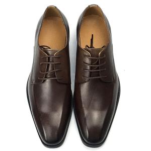 Quality Brown Color Mens Leather Casual Shoes Low Heel Shoe Height Business Affairs Style wholesale