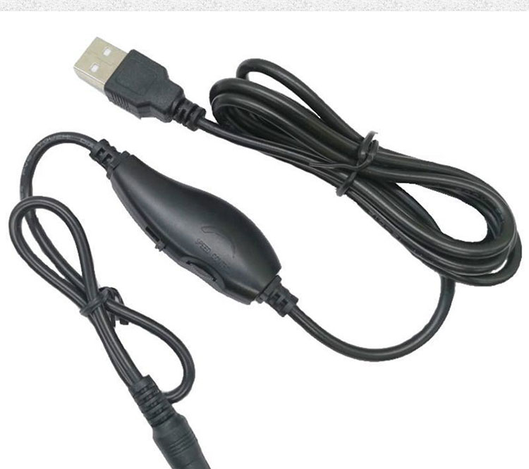 5V USB to DC 5.5x2.1mm 12V Output Brightness Control Adjustable Dimmer on off Switch Cable for LED Light Lamp Fan
