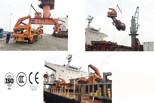 20 - 53ft Swing Lift Container Trailers / Diesel Engine Container Lift Trailer