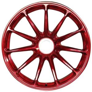Quality Custom 18 19 20 21 22 inch red finish forged alloy car wheel rim wholesale