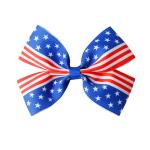 Ribbon diy custom wholesale American National Day bow hair accessories