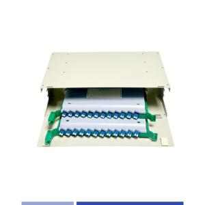 Quality Rack Mounted Fiber Optic Patch Panel 3U ODF 19&quot; 48 Port Fiber Patch Panel wholesale