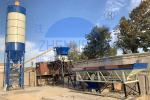 HZS25 Flexible Precast Stationary Concrete Batching Plant Skip Hopper Model