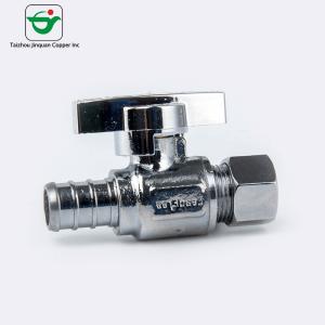 Quality Light Weight 1/4 Turn ABS Straight Handle Brass Stop Valve wholesale