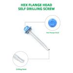 Building Envelope System Fluorocarbon Baking 5.5x45 Stainless Steel Flange Teks