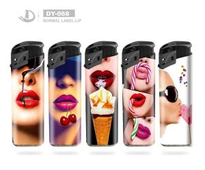 Quality DY-068 Encendedore EU Standard Electronic Refillable Butane Lighter wholesale