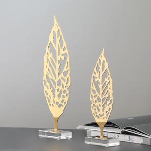 Quality Home Stainless Steel Gold Leaf Sculpture Arts And Crafts wholesale