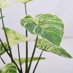Bedroom Artificial Potted Floor Plants Plastic Philodendron Birkin