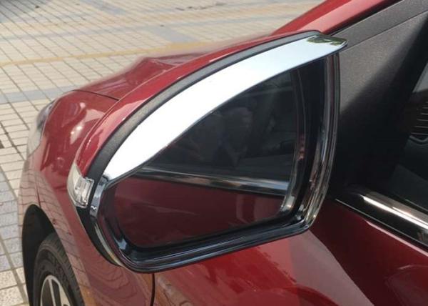 Side Mirror Molding Auto Body Trim Parts , Chromed Visor Suit For Hyundai
