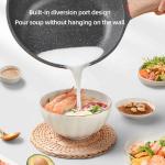 High Quality Cookware Cooking Pot Maifan Stone Flat Bottom Frypan Non Stick