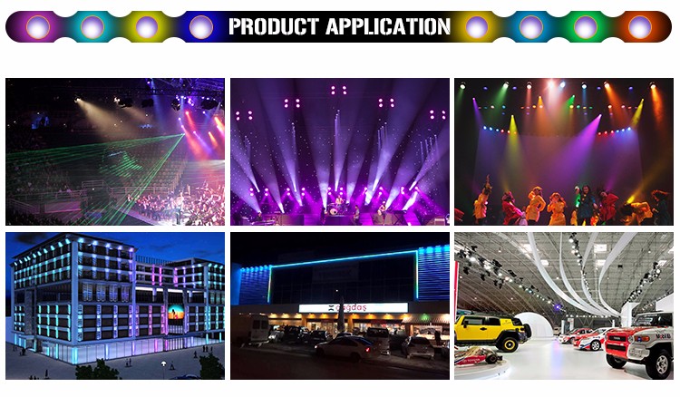 Blizzard Lighting Chauvet Lighting IP65 9 Pieces 18W RGBWAUV 6 IN1 Outdoor Waterproof LED Flat  Par Can