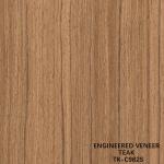 Recon Wood Veneer Of Teak Slice Cut Technics With Straight Grain For For Door