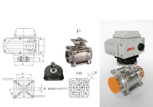 Quality Overtorque Protection Ball Valve AC380V 9Kg Compact Actuator wholesale