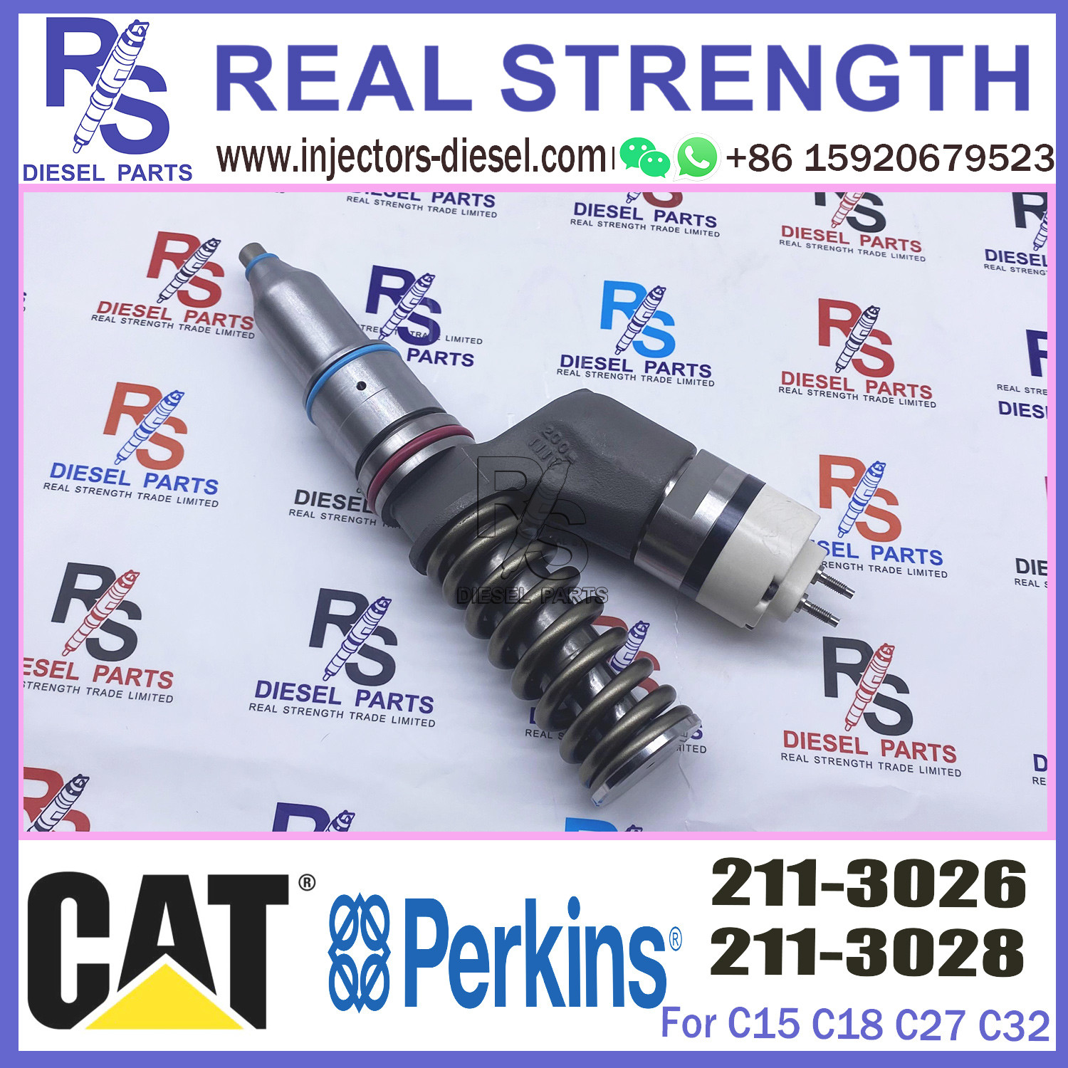 common rail injector 211-3026 10R-0724 10R-9787 for Caterpillar Engine 3406E/3456/C18