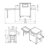 Security Checking SF5636 48AWG X Ray Baggage Scanner