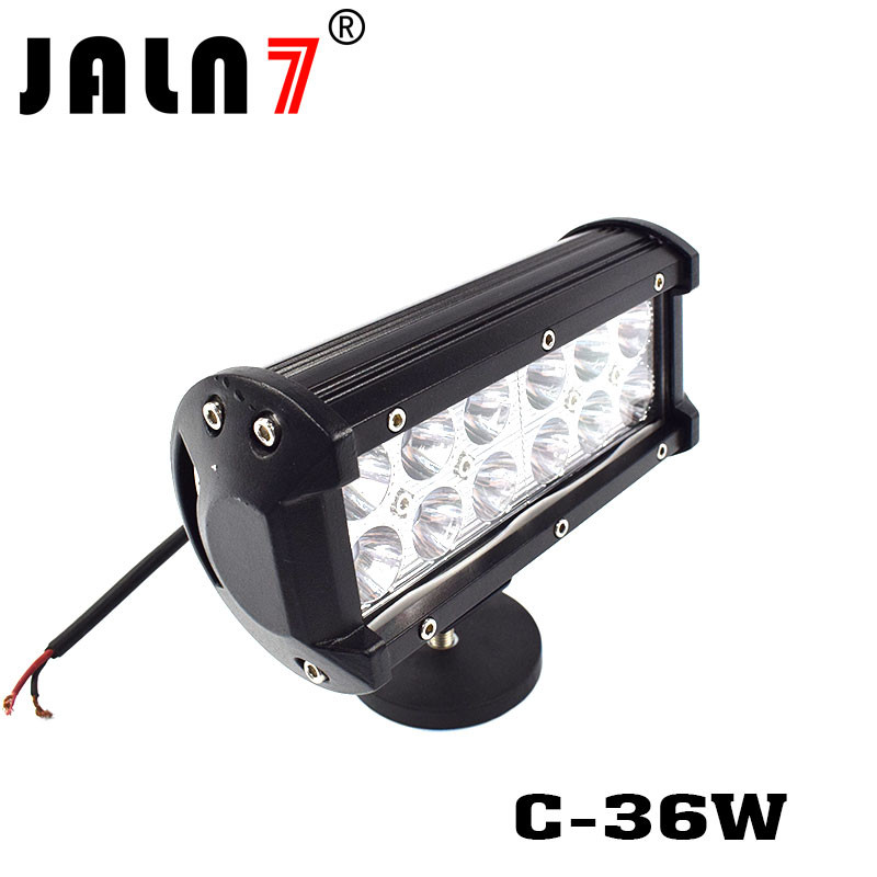 LED Light Bar JALN7 36W CREE Spot Flood Combo LED Driving Lamp Super Bright Off Road Lights LED Work Light Boat Jeep