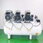 90L Silent Air Compressor Oil Free 2500W Dental Air Compressor Used For 6 Dental