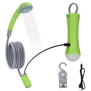 Quality Outdoor Portable Shower Water Filter 2200mAh Rechargeable Camping Shower wholesale