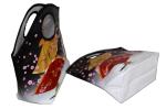 Fans & Flower PP Woven Shopping Bags Waterproof 140gsm for lady gift