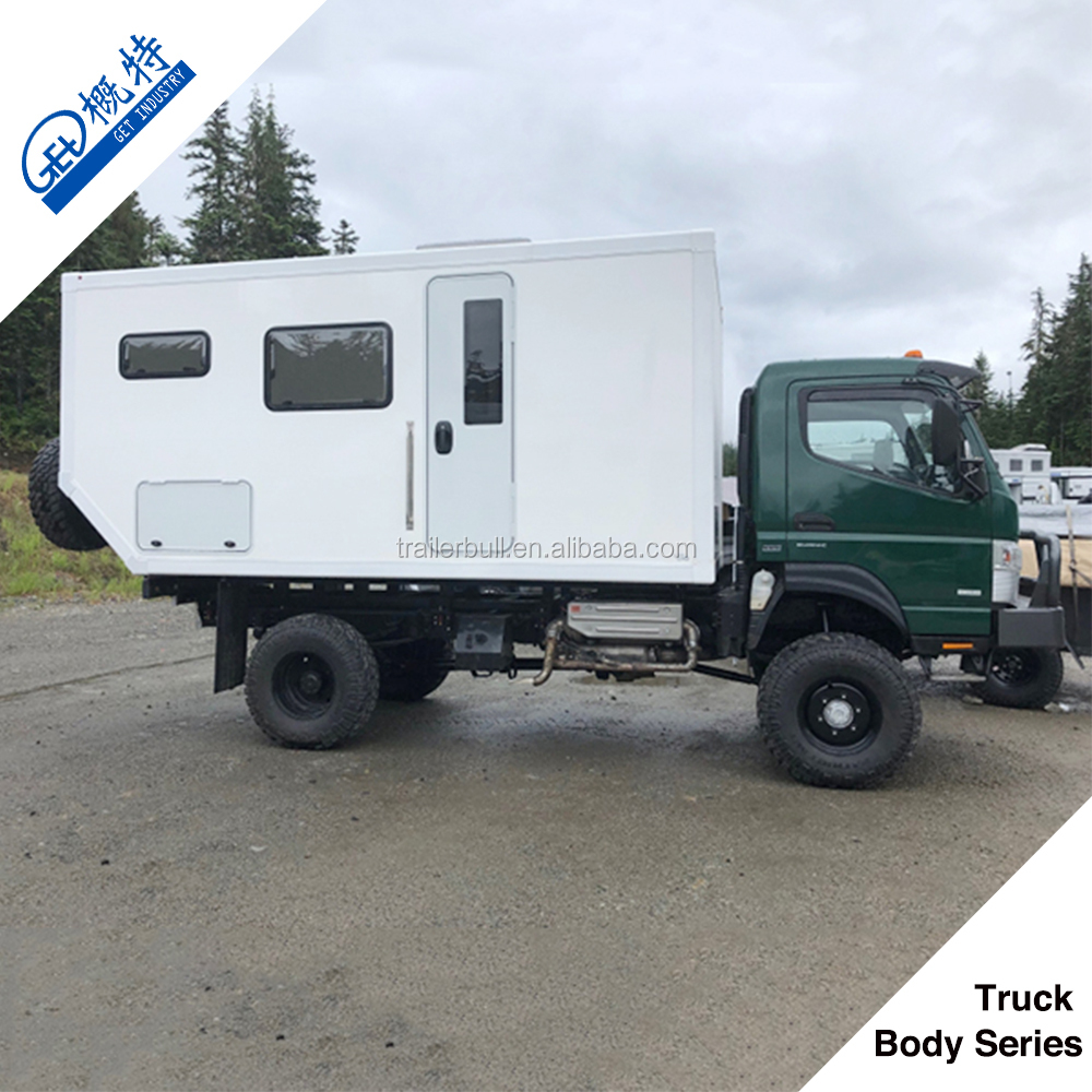 Max Payload 2T/Sqm 65mm FRP/PUR/FRP Side Walls for Overland Expedition Truck Camper Box